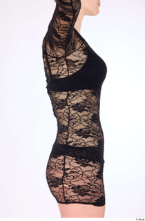 Lexi black lace mini dress dressed trunk upper body 0007.jpg